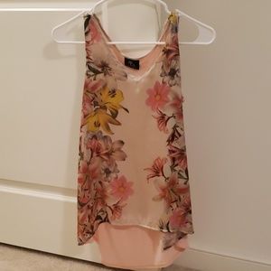 Floral Blush Silky Tank